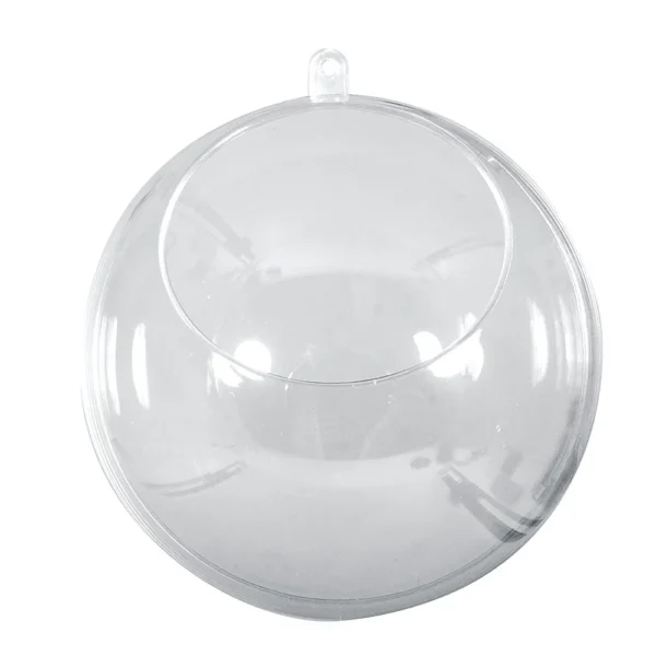 Bola acrilica 80 mm c/ abertura