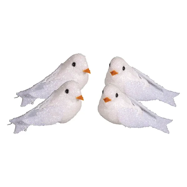 Pombas decorativas brilhantes