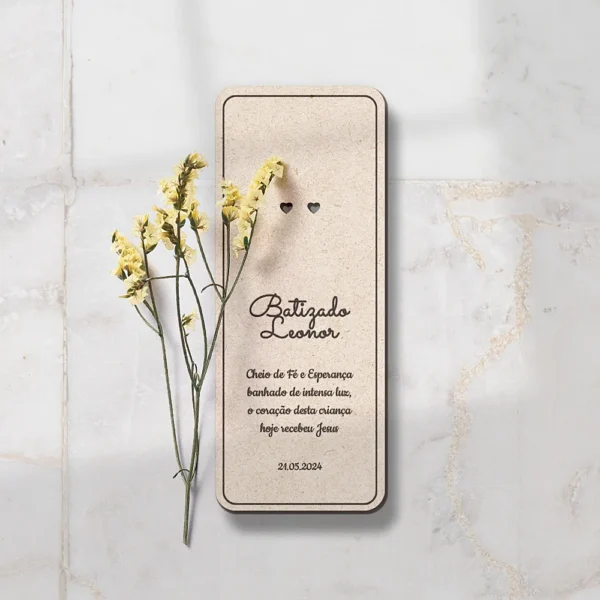 Placa Base Batismo