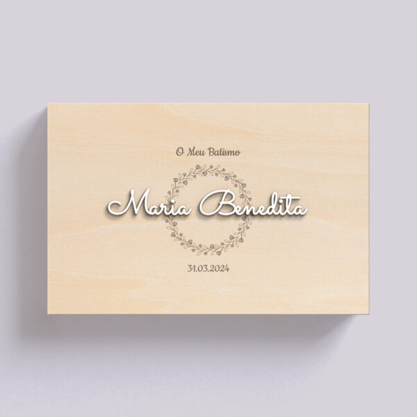 Caixa de batismo personalizada #02